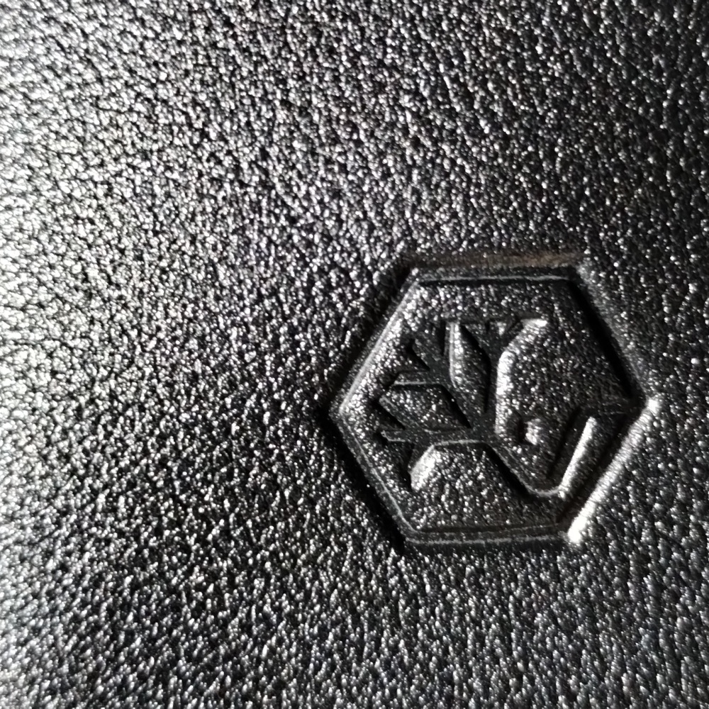 Italy Leather Dopp Bag black zipper Valentina # 7279 8x4” nwt - Picture 8 of 8